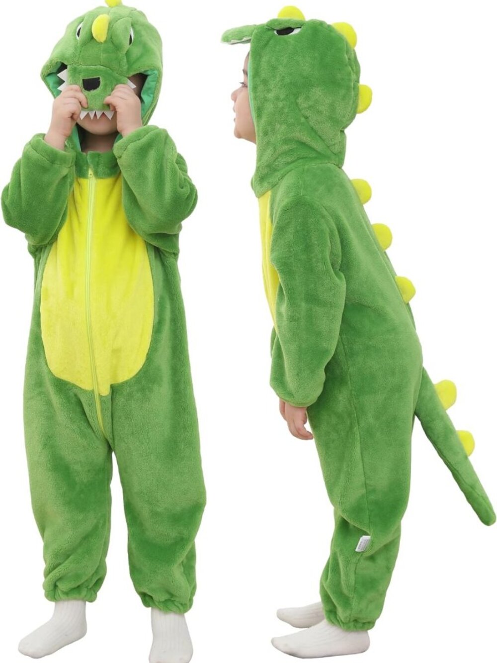 Adorable Animal Costume for Infants & Toddlers - Dinosaur & Tiger Hooded Romper
